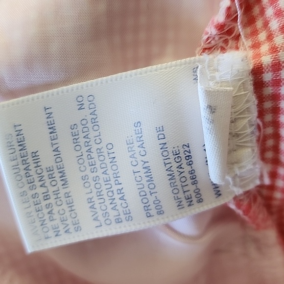 Tommy Hilfiger Pink Red Gingham Shorts - Picture 6 of 9